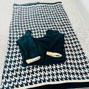 Georgette Saree with Velvet Blouse (Never Worn)